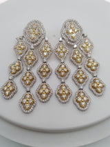 7 Carat Fancy Yellow Diamond Drop Earrings