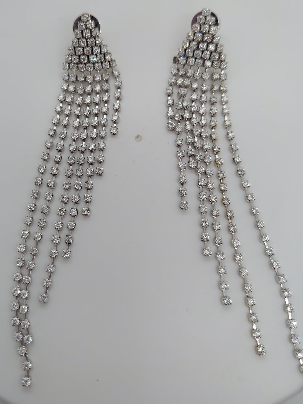 16 Carat Diamond Hanging Earrings