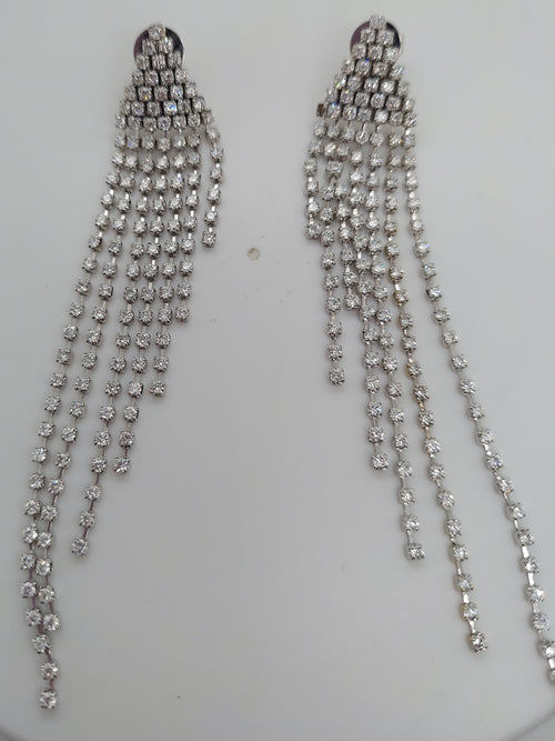 16 Carat Diamond Hanging Earrings