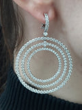 12.16 Carat Diamond Hanging Earrings