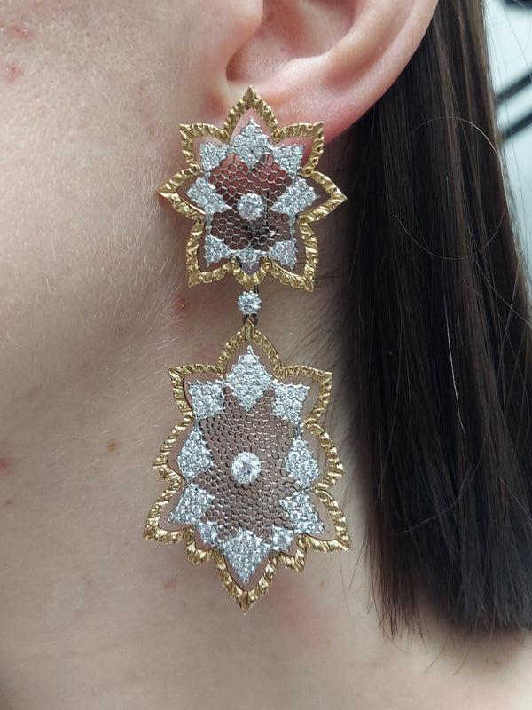 Buccellati Diamond Drop Earrings