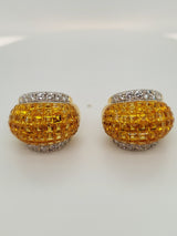 Fancy Yellow Diamond Earrings