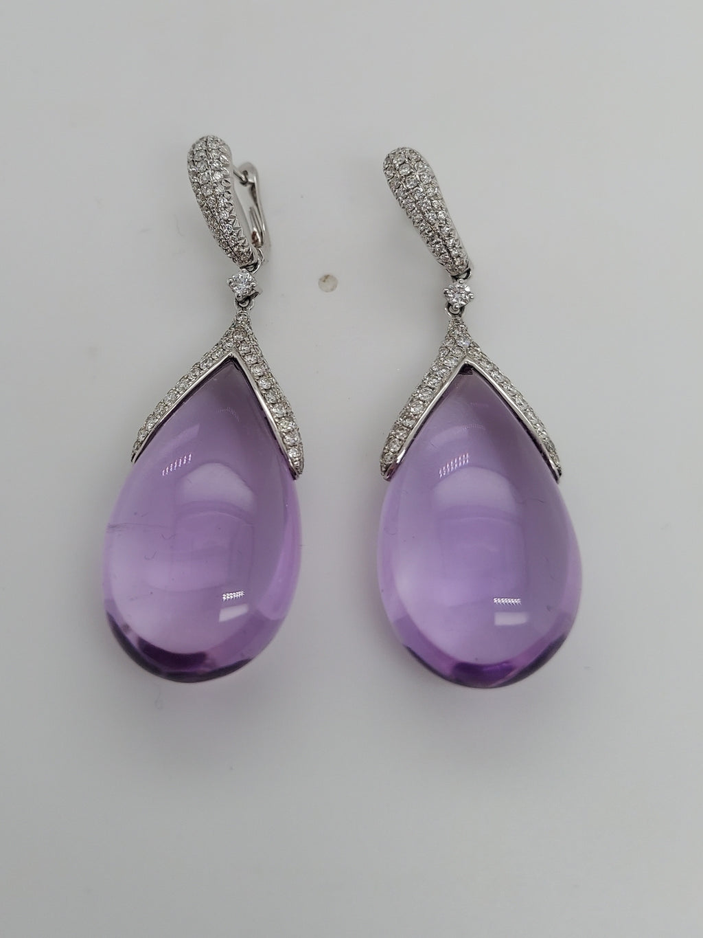Tourmaline & Diamond Drop Earrings