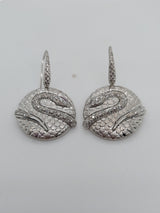 Diamond Snake Drop Earrings