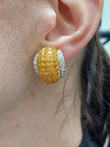 Fancy Yellow Diamond Earrings