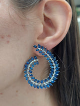 Blue Sapphire Fashion Earrings