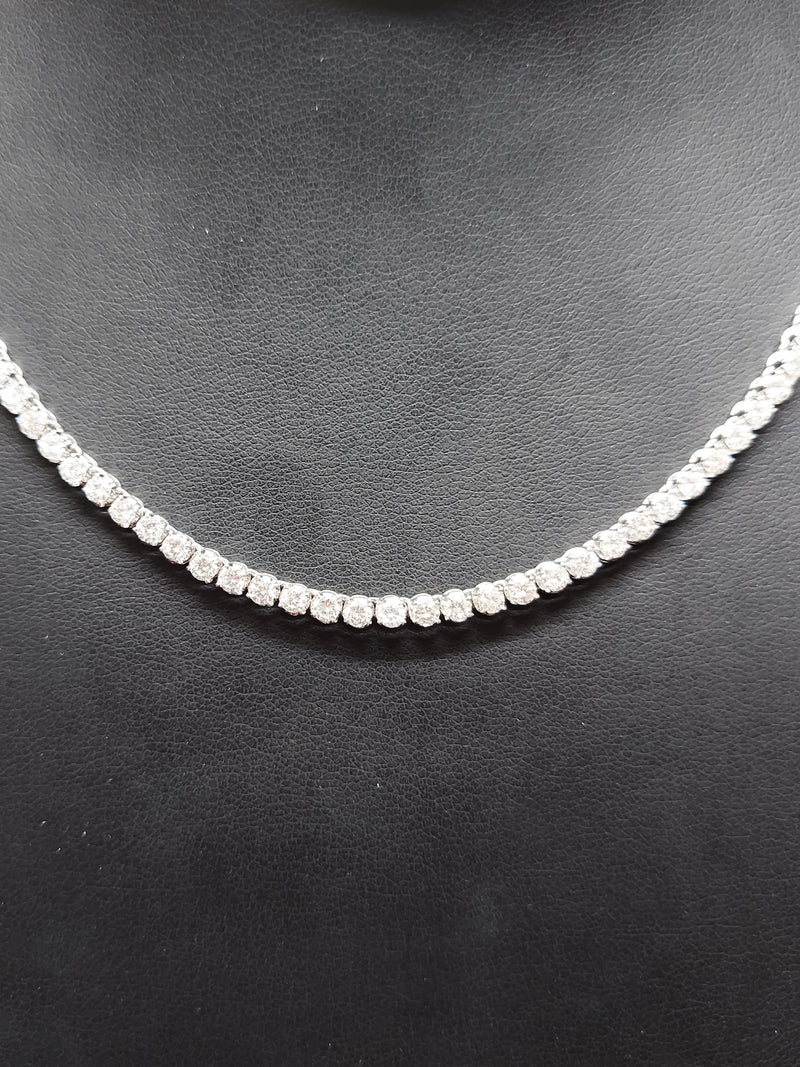 10 Carat Diamond Tennis Necklace