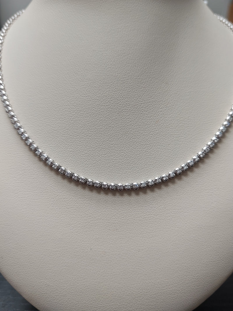 2.17 Carat Diamond Tennis Necklace