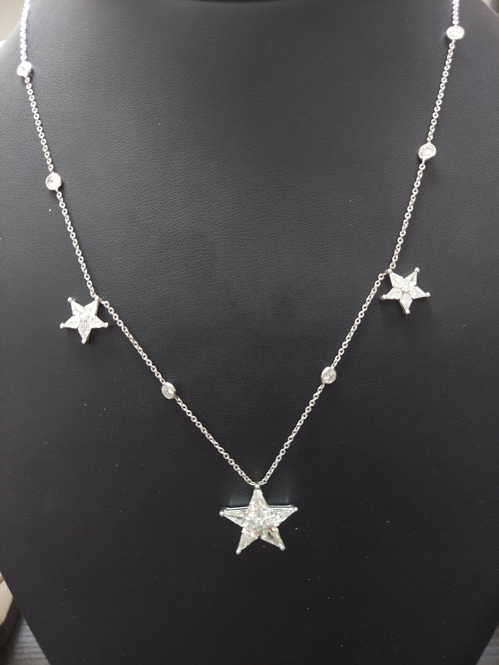 3.5 Carat Stars Diamond Necklace on DBTY Chain