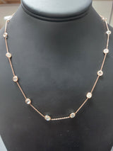 10 Carat Diamond By The Yard Necklace