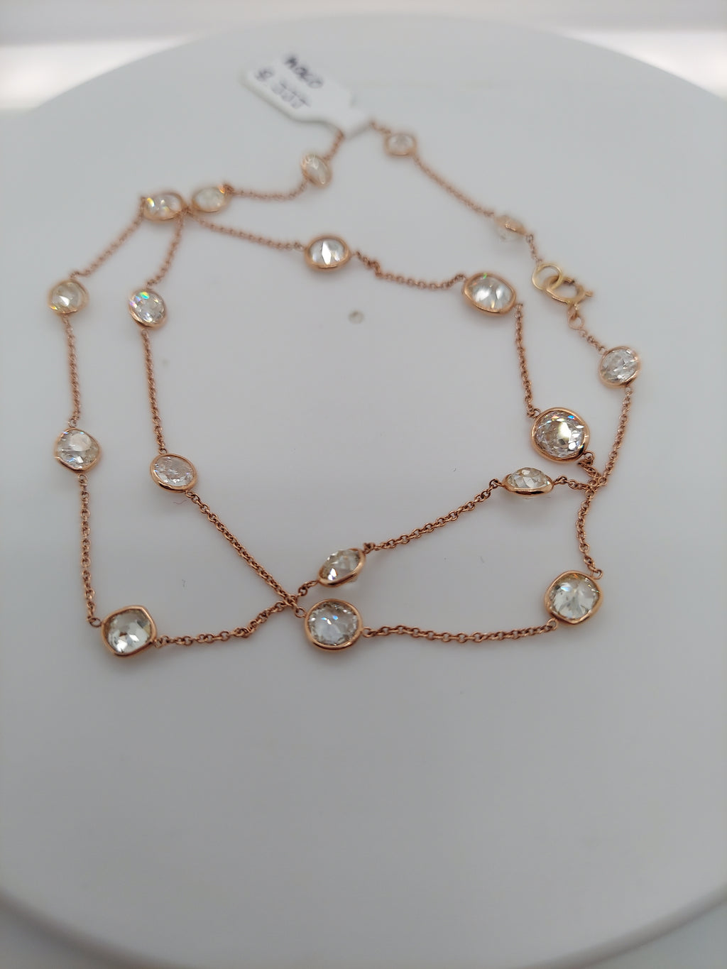 10 Carat Diamond By The Yard Necklace