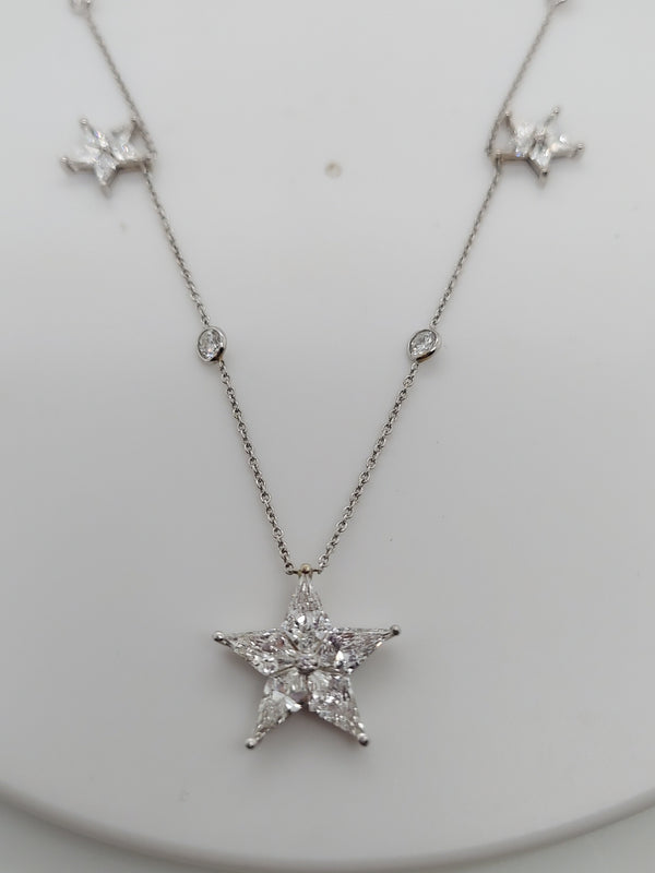 3.5 Carat Stars Diamond Necklace on DBTY Chain