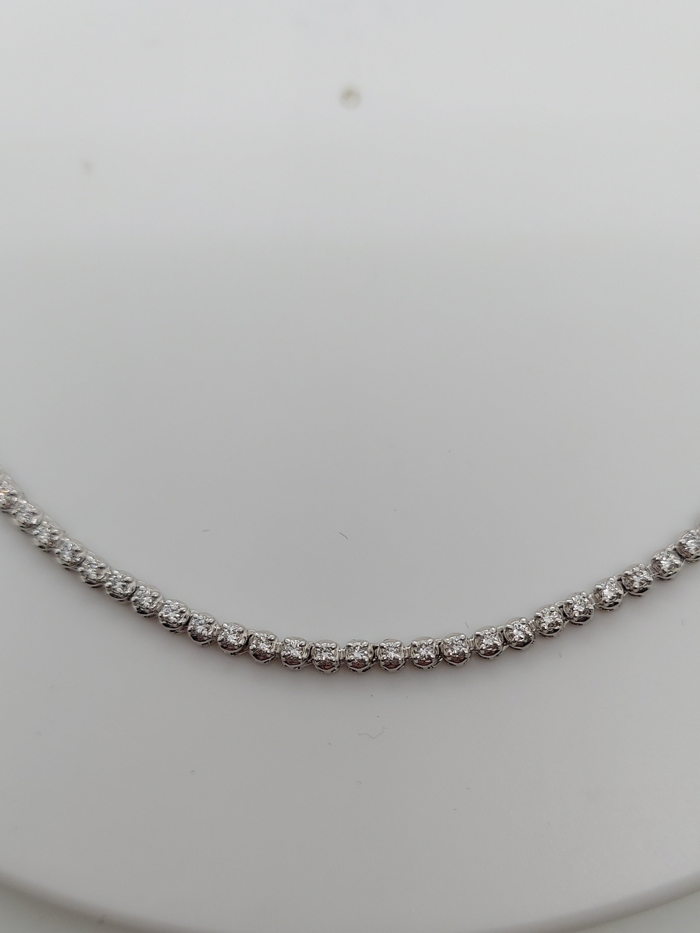 2.17 Carat Diamond Tennis Necklace