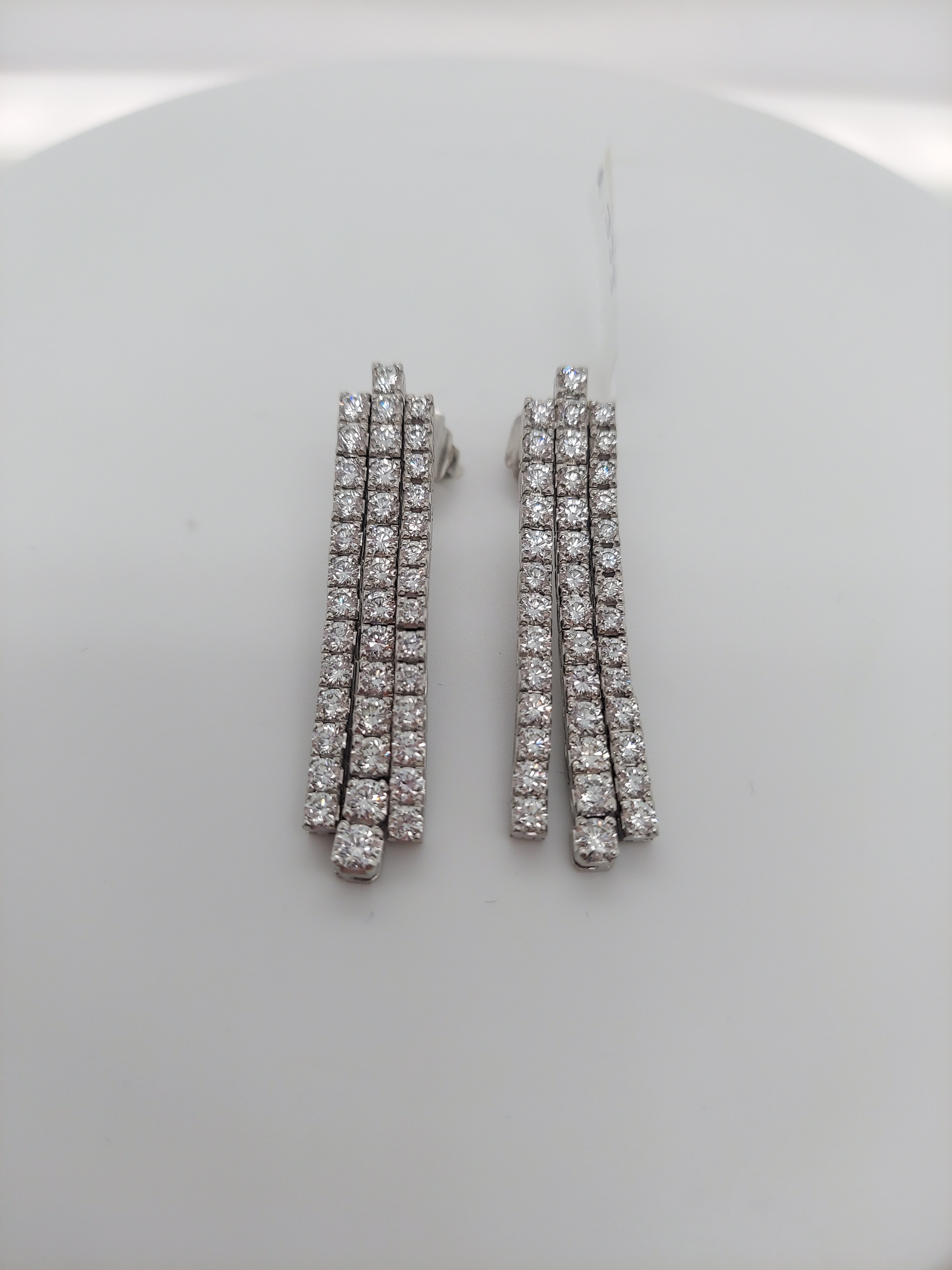 4.25 Carat Diamond Drop Earrings