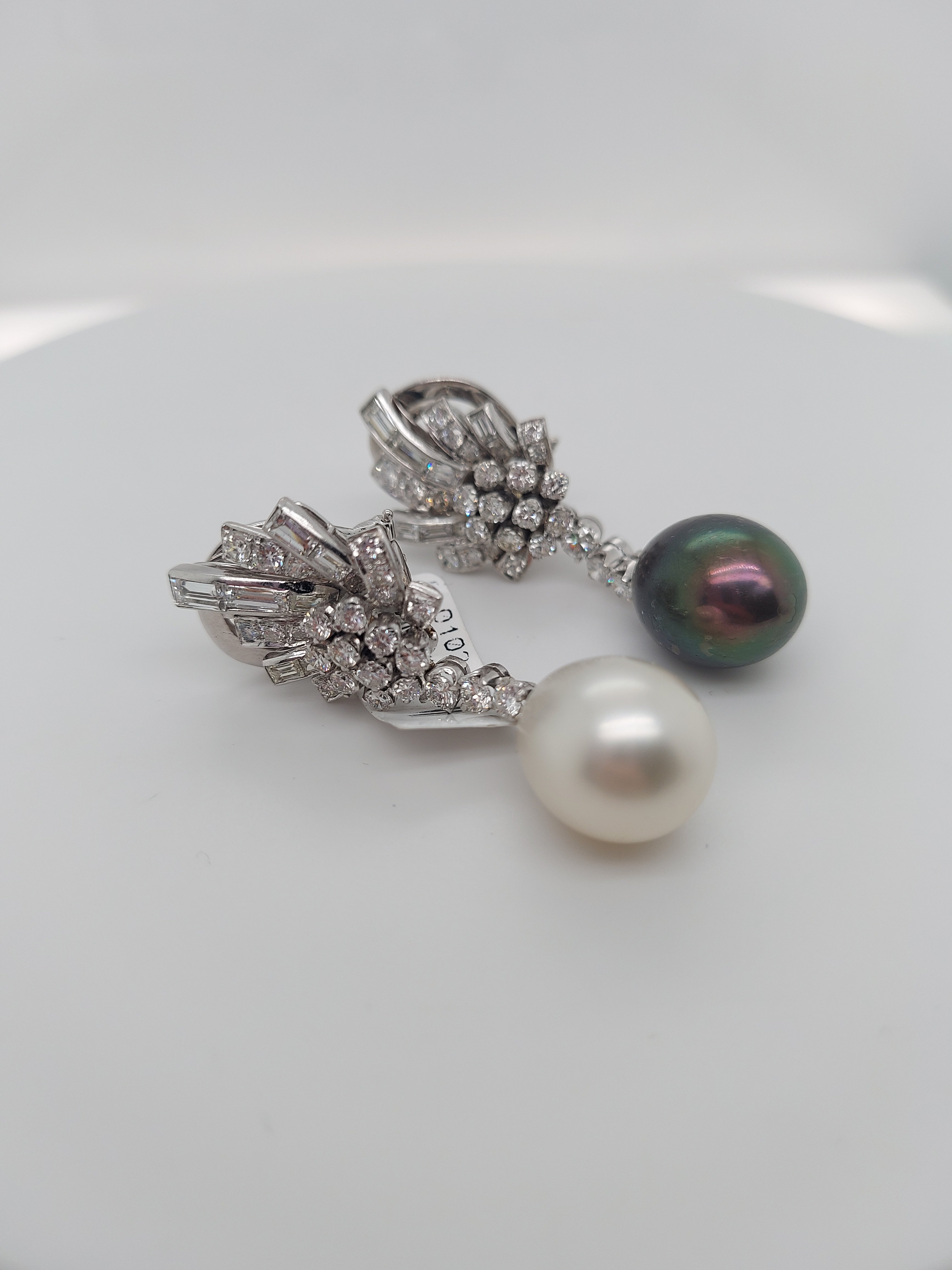 Pearls & Diamonds Drop Earrings