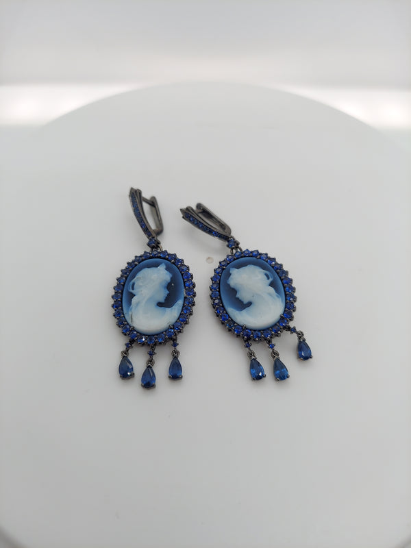 Sapphire Drop Earrings