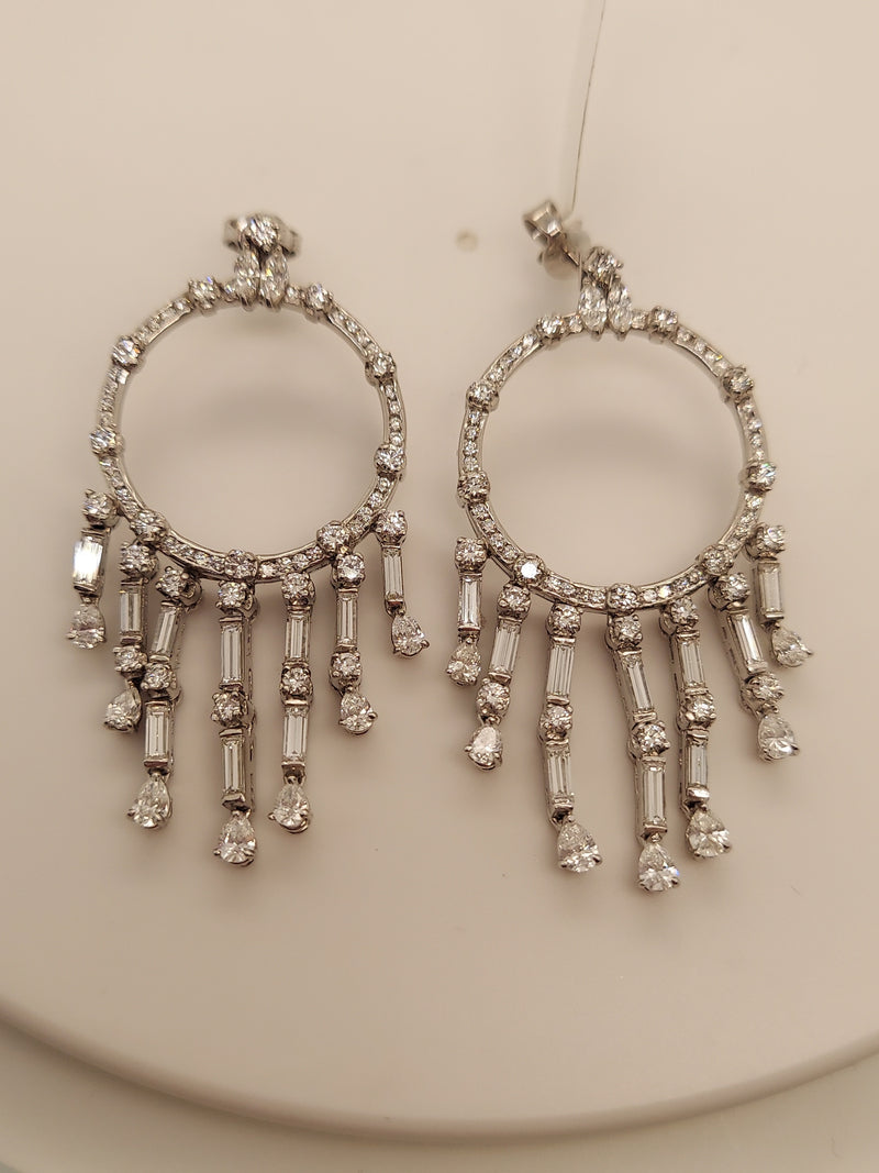 Multicut Diamond Earrings