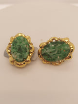 David Webb Jade Fashion Earrings