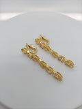 Fancy Yellow Multi Shape Diamond Drop Earrings