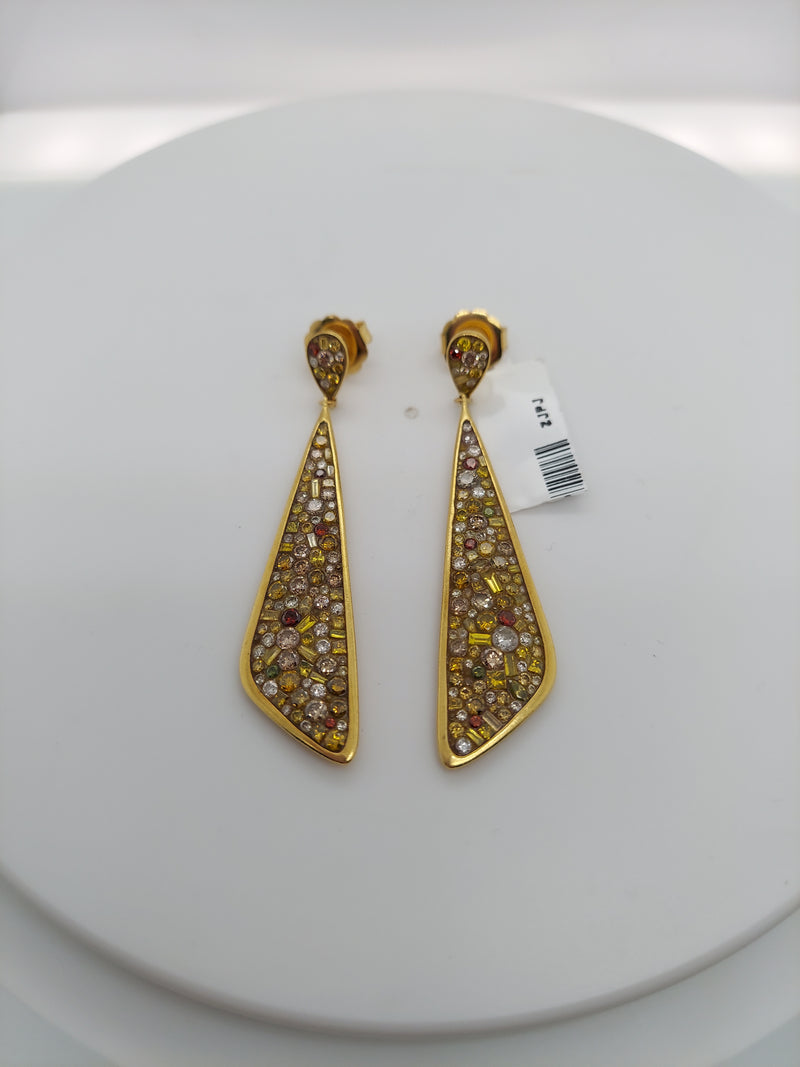 Pleve Multistone Drop Earrings