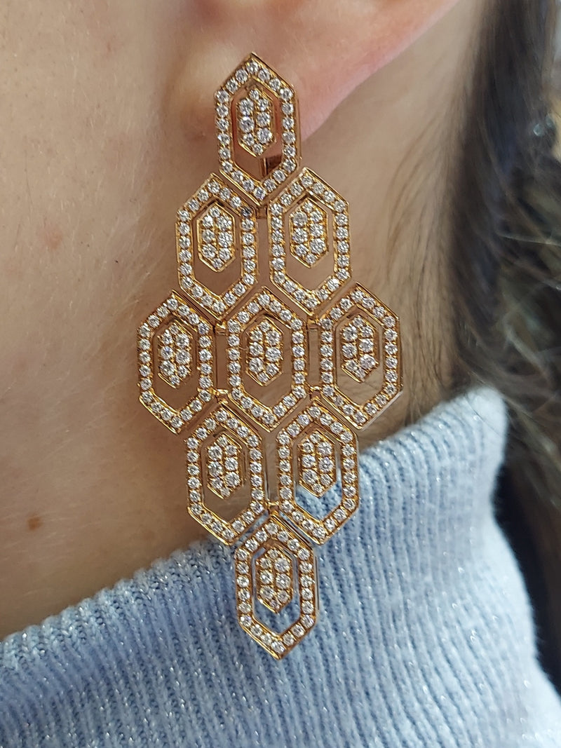 Diamond Chandelier Earrings