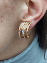 de Grisogono Diamond Pink Gold Allegra Earrings