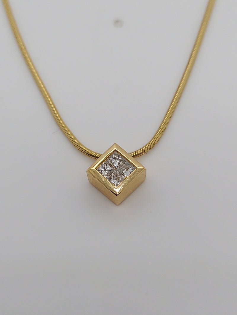 Diamond Square Pendant