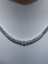 21 Carat Graduated Diamond Tennis Necklace