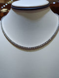 15 Carat Diamond Tennis Necklace In A 4 Prong Setting