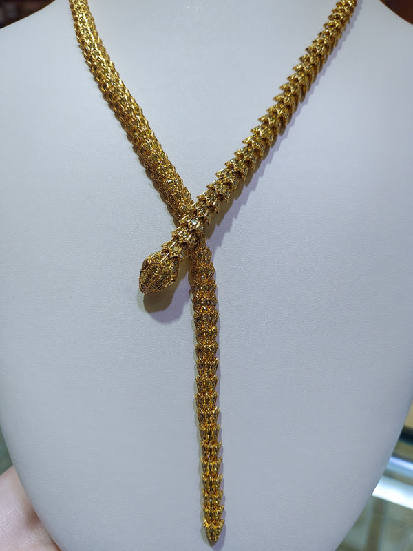 19.19 Carat Diamond Snake Necklace