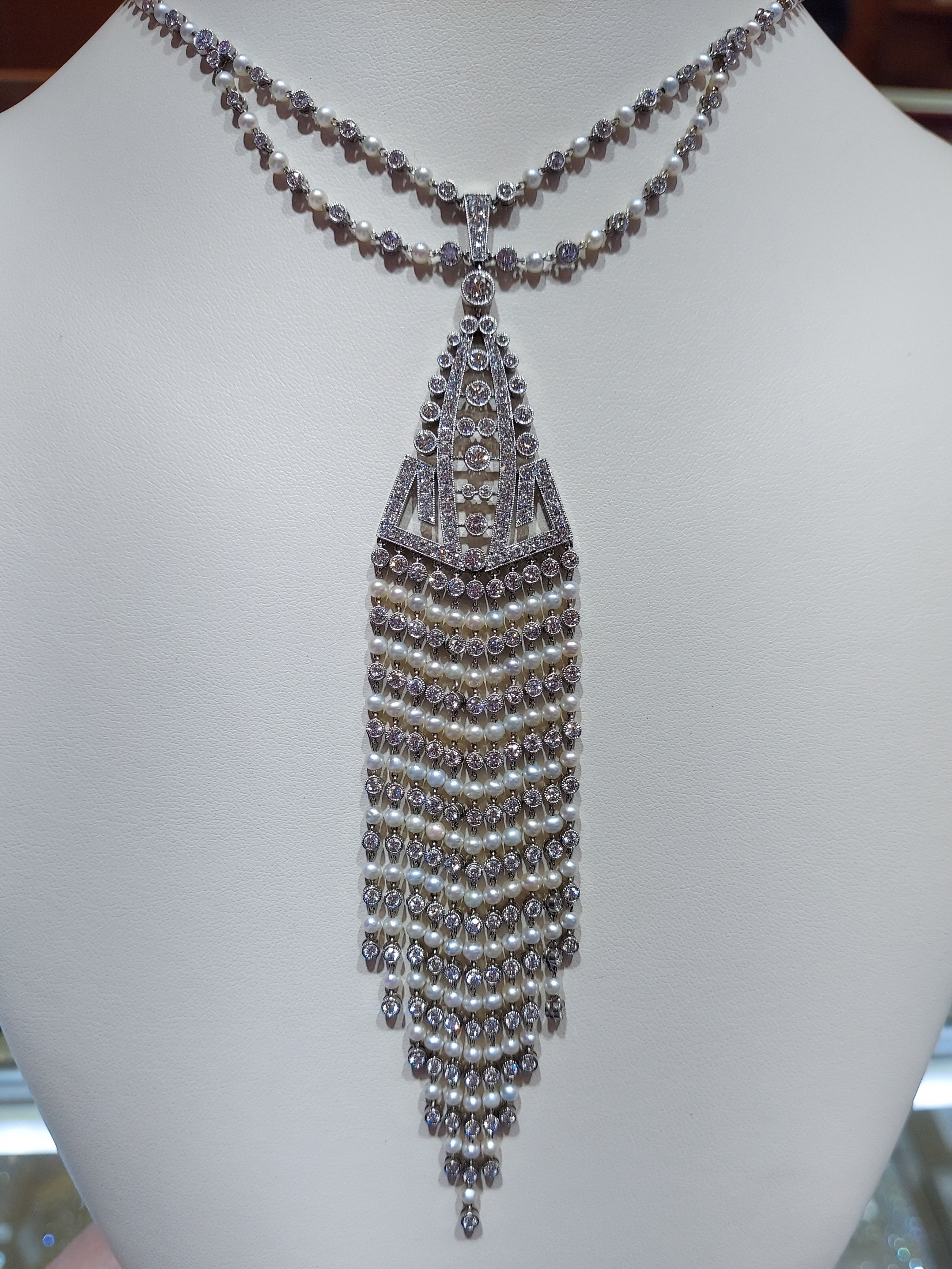 Diamonds & Pearls Necklace