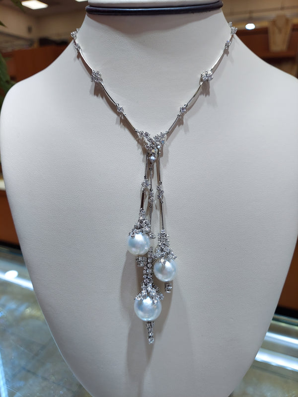 Pearls & Diamonds Fashion Necklace