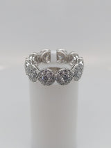 2.54 Carat Cluster Diamond Eternity Band