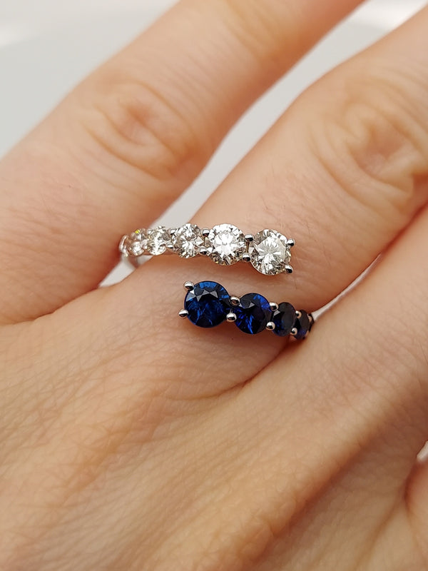 Sapphire & Diamond Fashion Ring