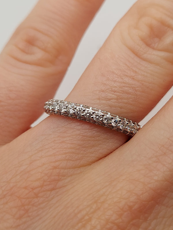 Micro Pave Diamond Band