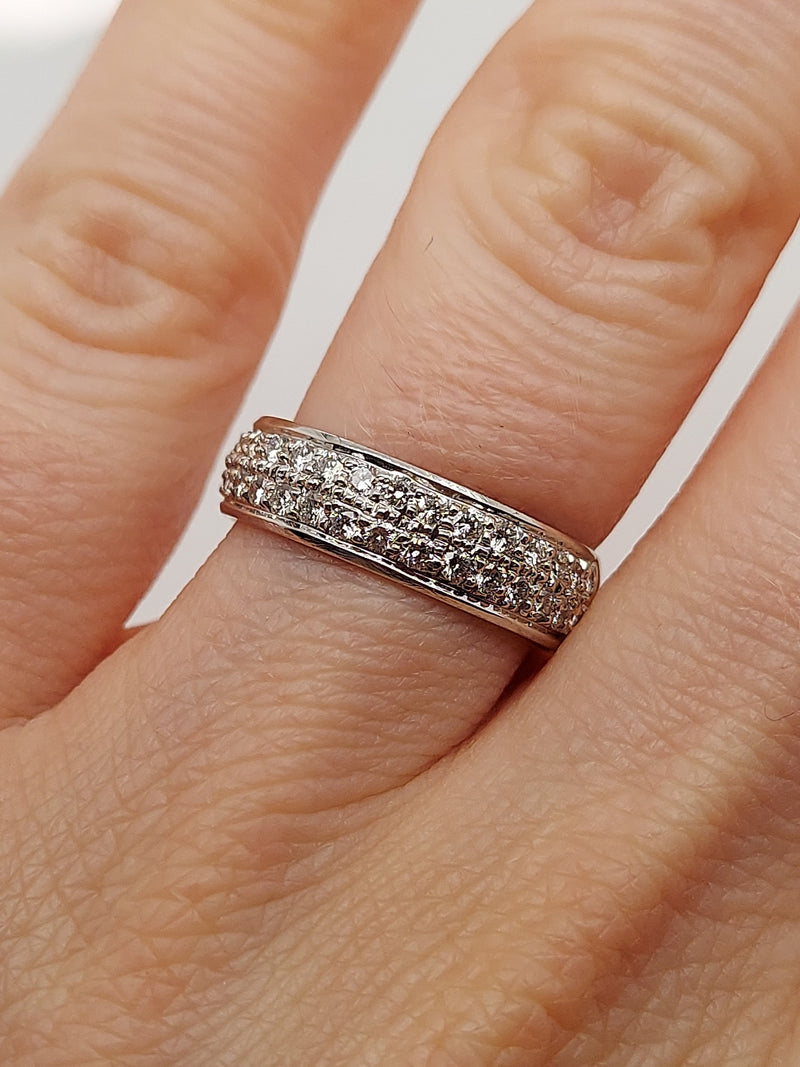 Micro Pave Diamond Band