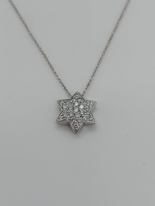 Star of David Diamond Pendant