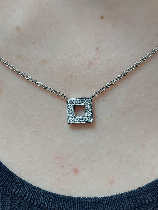 Diamond Square Pendant