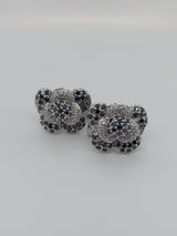 Diamond Flower Earrings