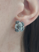 Diamond Flower Earrings