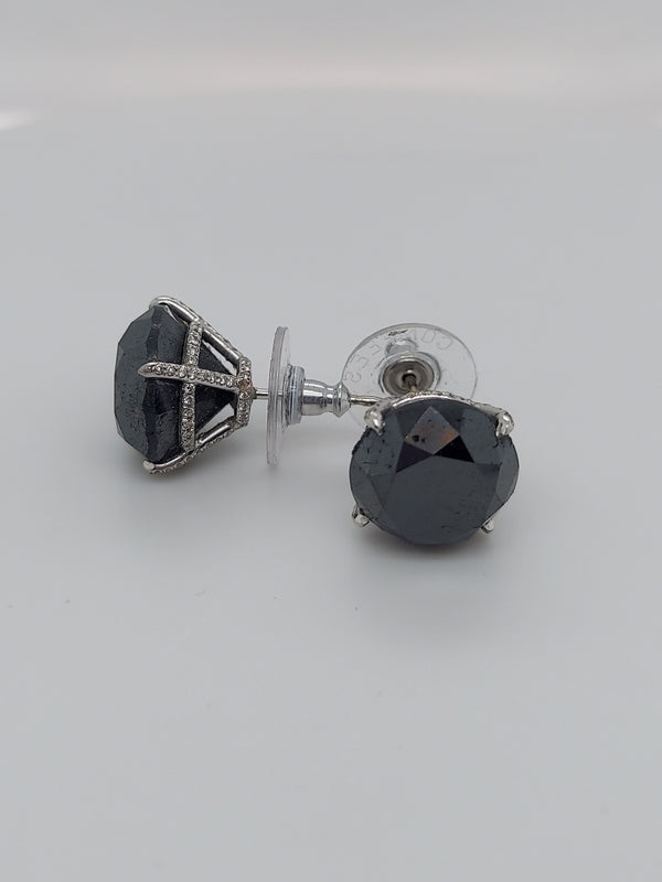 Onyx & Diamond Stud Earrings