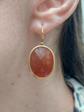 Gemstone Drop Earrings
