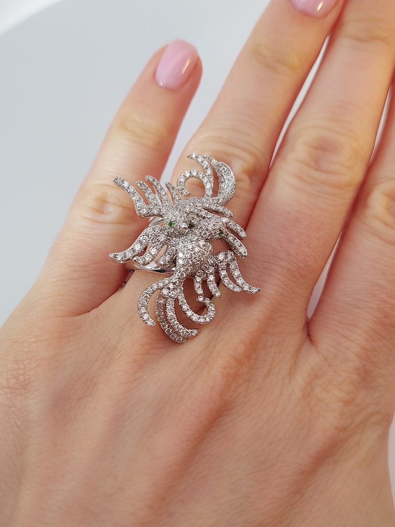 Birds Diamond Fashion Ring