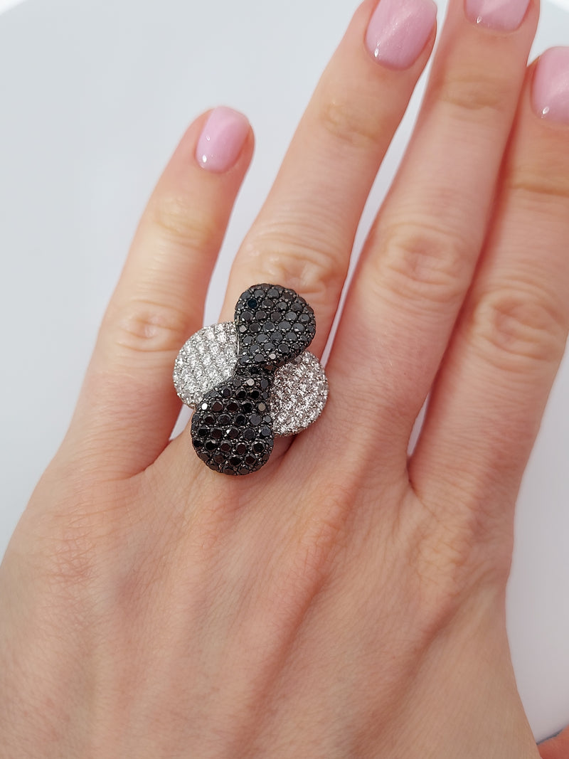 Black & White Diamond Fashion Ring