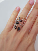 Black Onyx Diamond Fashion Ring