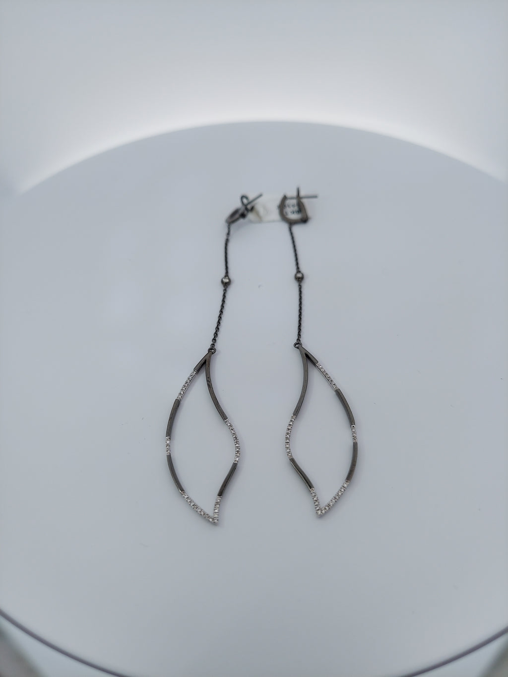 Black & White Diamond Drop Earrings