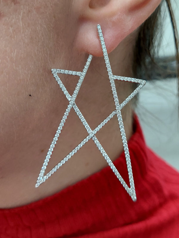 Diamond Star Earrings