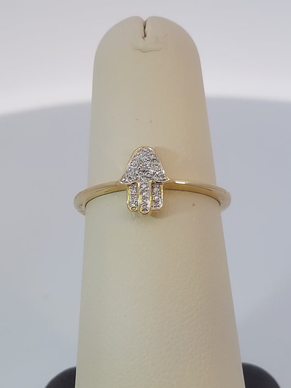 Hamsa Diamond Ring