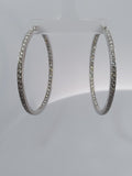 6 Carat Diamond Hoop Earrings Inside Out