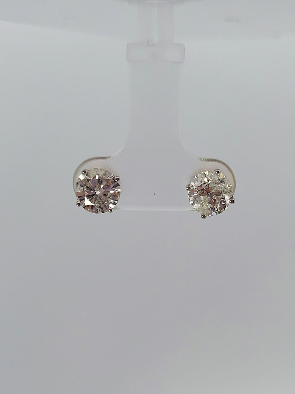 2.20 Carat Diamond Stud Earrings